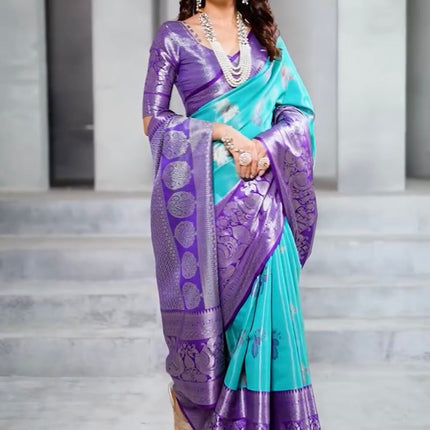 Kanchi Semi Tissue Silk Saree - SP6