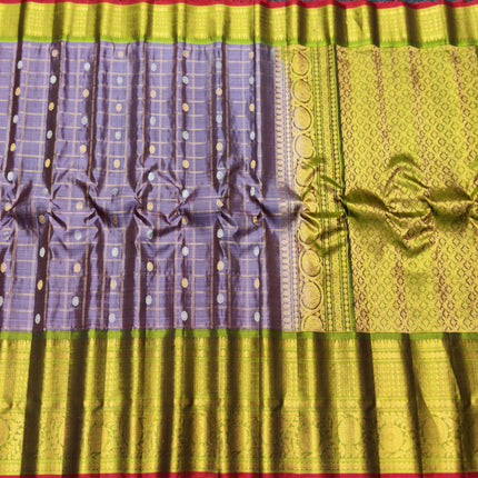 Gadwal Puresilk check sarees - GPS103