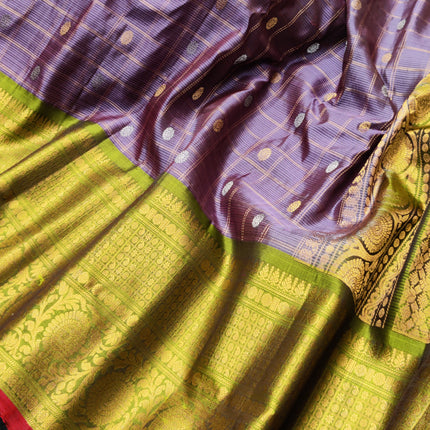 Gadwal Puresilk check sarees - GPS103