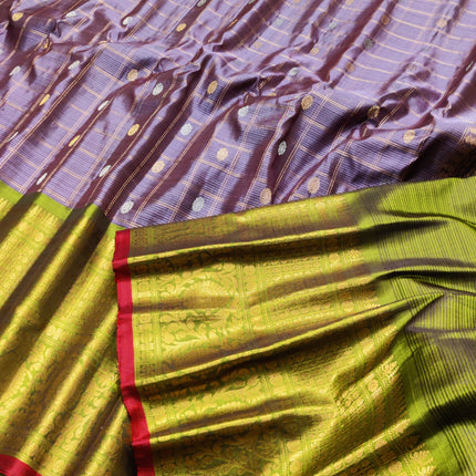 Gadwal Puresilk check sarees - GPS103