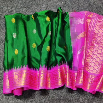 Gadwal pure handloom kuttu  silk saree - GPS41