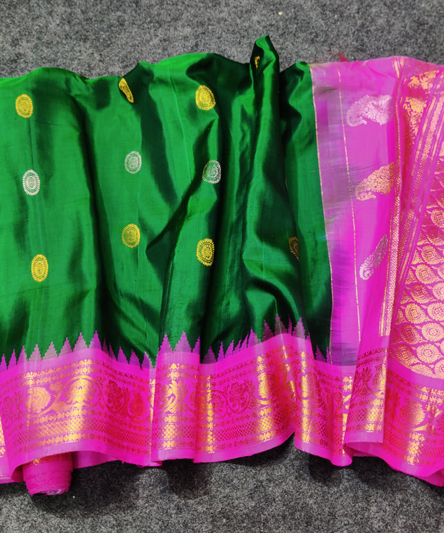 Gadwal pure handloom kuttu  silk saree - GPS41