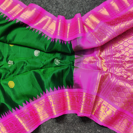 Gadwal pure handloom kuttu  silk saree - GPS41