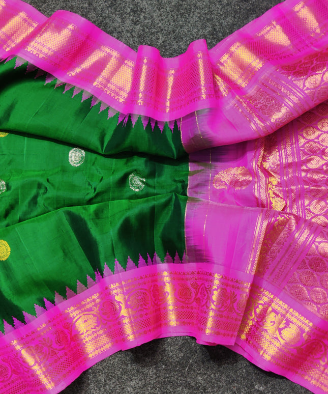 Gadwal pure handloom kuttu  silk saree - GPS41