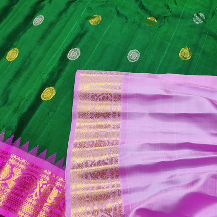 Gadwal pure handloom kuttu  silk saree - GPS41