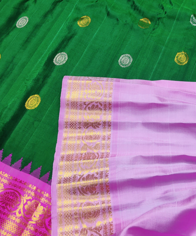 Gadwal pure handloom kuttu  silk saree - GPS41