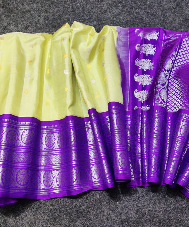 Gadwal pure handloom kuttu  silk saree - GPS43