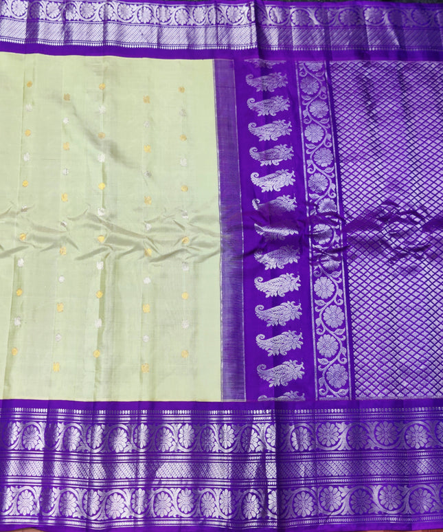 Gadwal pure handloom kuttu  silk saree - GPS43