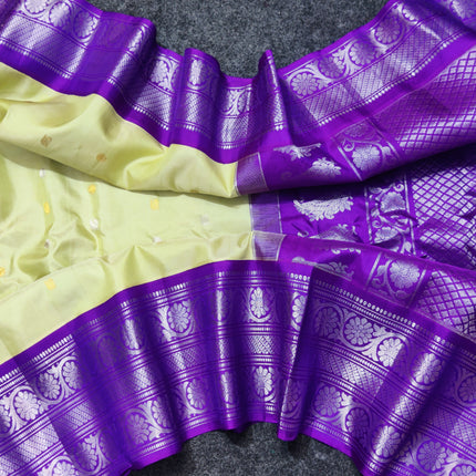 Gadwal pure handloom kuttu  silk saree - GPS43