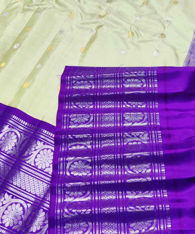 Gadwal pure handloom kuttu  silk saree - GPS43