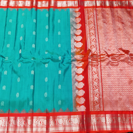 Gadwal pure handloom kuttu  silk saree - GPS44