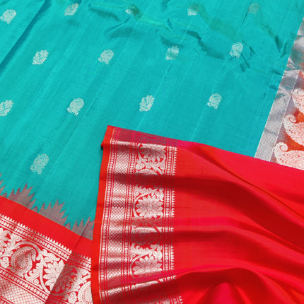 Gadwal pure handloom kuttu  silk saree - GPS44