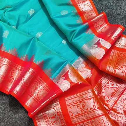 Gadwal pure handloom kuttu  silk saree - GPS44