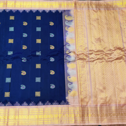 Gadwal pure handloom kuttu  silk saree - GPS45