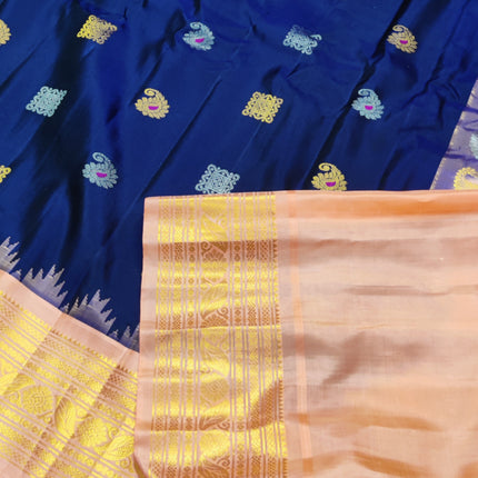 Gadwal pure handloom kuttu  silk saree - GPS45