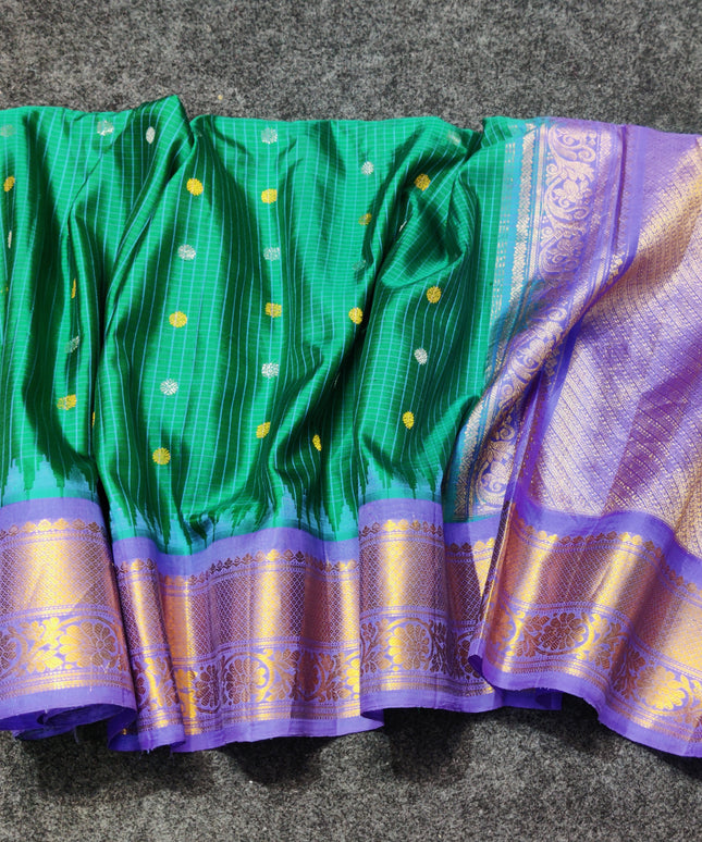 Gadwal pure handloom kuttu  silk saree - GPS47