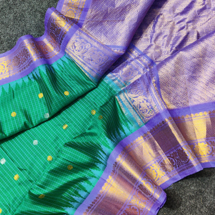 Gadwal pure handloom kuttu  silk saree - GPS47