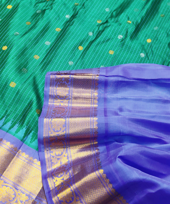 Gadwal pure handloom kuttu  silk saree - GPS47