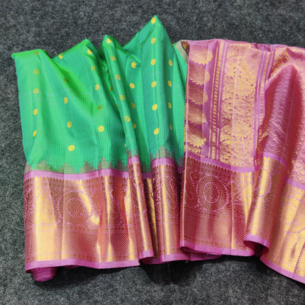 Gadwal pure handloom kuttu  silk saree - GPS48