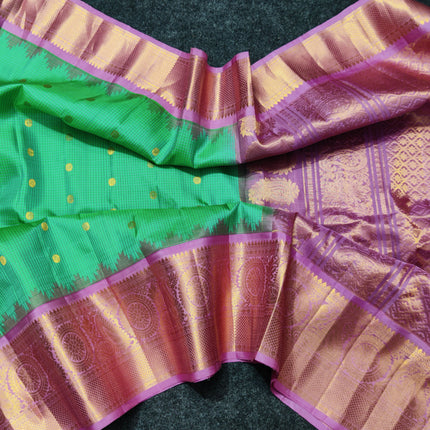 Gadwal pure handloom kuttu  silk saree - GPS48