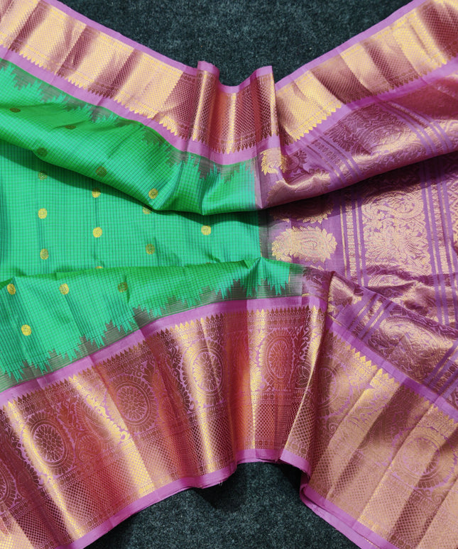 Gadwal pure handloom kuttu  silk saree - GPS48