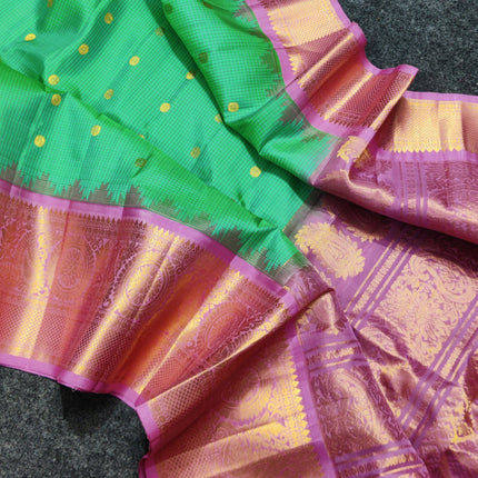 Gadwal pure handloom kuttu  silk saree - GPS48