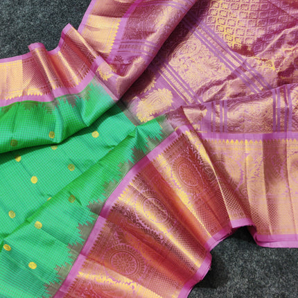 Gadwal pure handloom kuttu  silk saree - GPS48