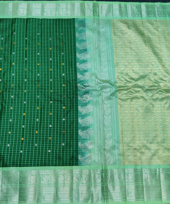 Gadwal pure handloom kuttu  silk saree - GPS49