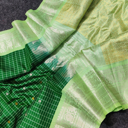 Gadwal pure handloom kuttu  silk saree - GPS49