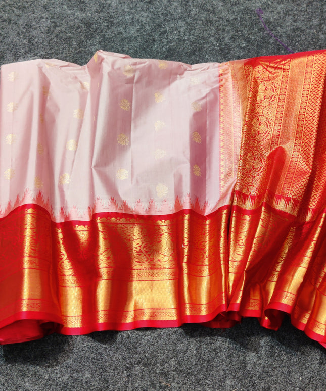 Gadwal Semi Silk Saree - GSM75