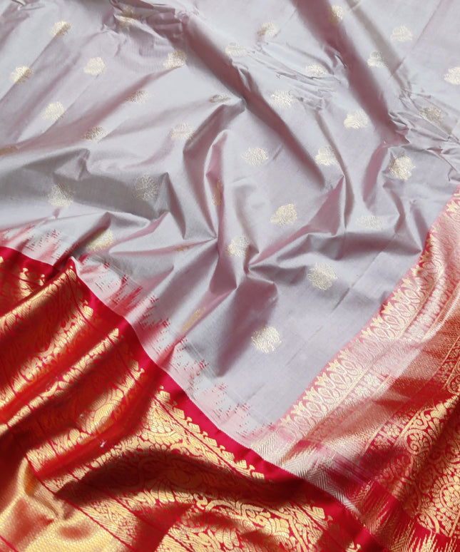 Gadwal Semi Silk Saree - GSM75