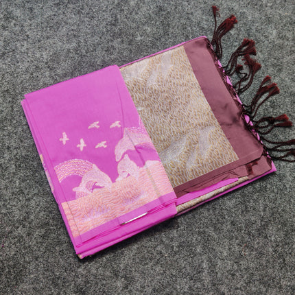 Designer Soft Silk Saree- HF53