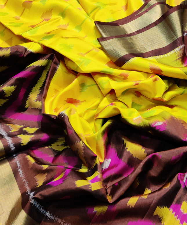 Ikkath Pure Pattu silk saree- IKT110