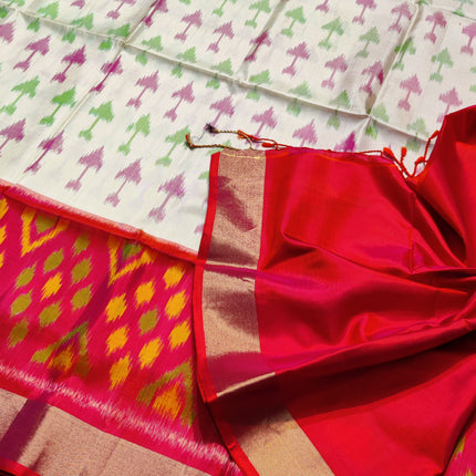 Ikkath Pure Pattu silk saree- IKT116