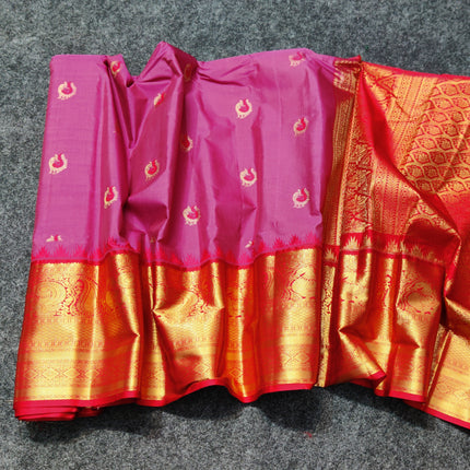 Gadwal Semi Silk Saree - GSM90