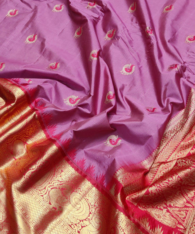 Gadwal Semi Silk Saree - GSM90