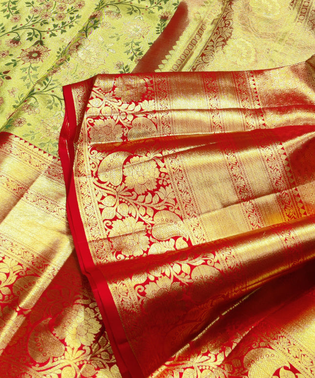 Kanchi Pattu Wedding Sarees @50% Off -KMP302