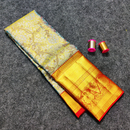 Kanchi Pattu Wedding Sarees @50% Off -KMP304