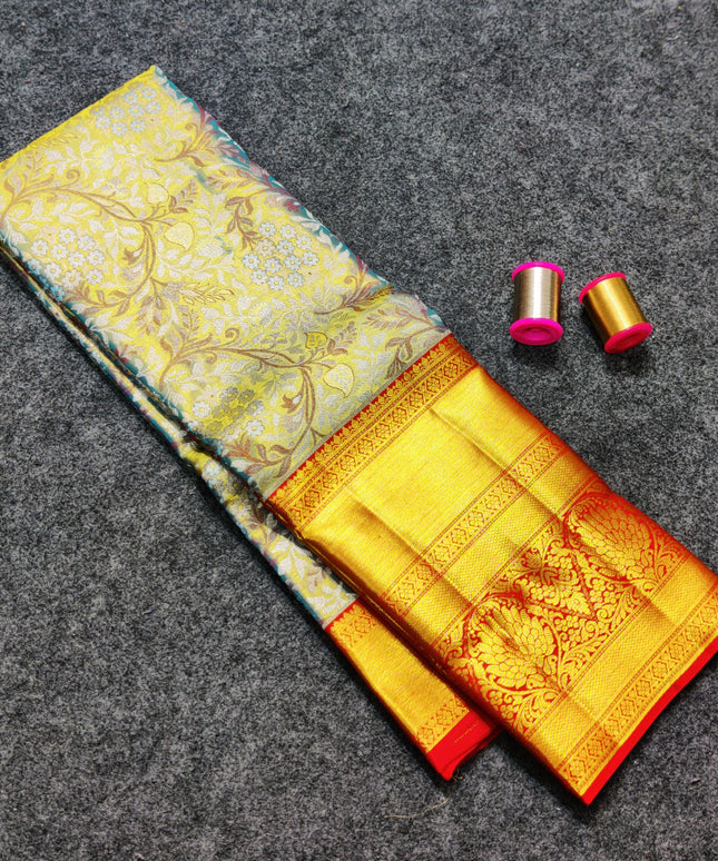 Kanchi Pattu Wedding Sarees @50% Off -KMP304