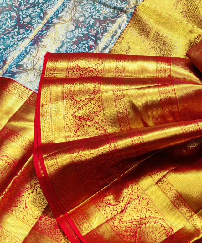 Kanchi Pattu Wedding Sarees @50% Off -KMP304