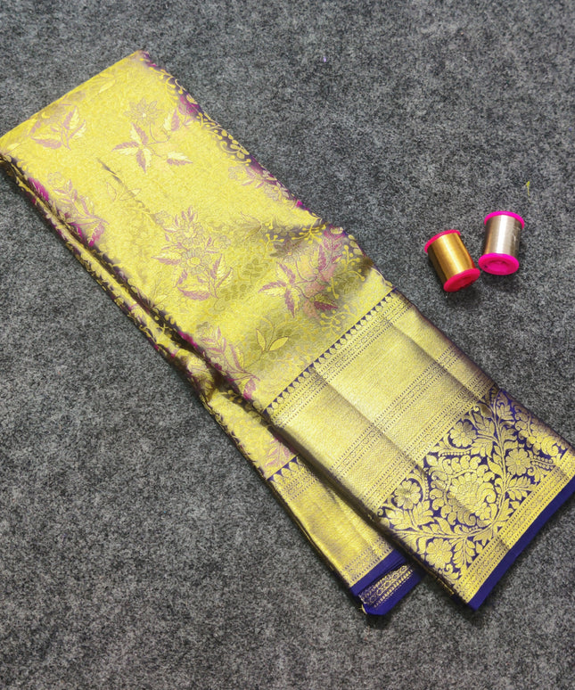 Kanchi Pattu Wedding Sarees @50% Off -KMP305