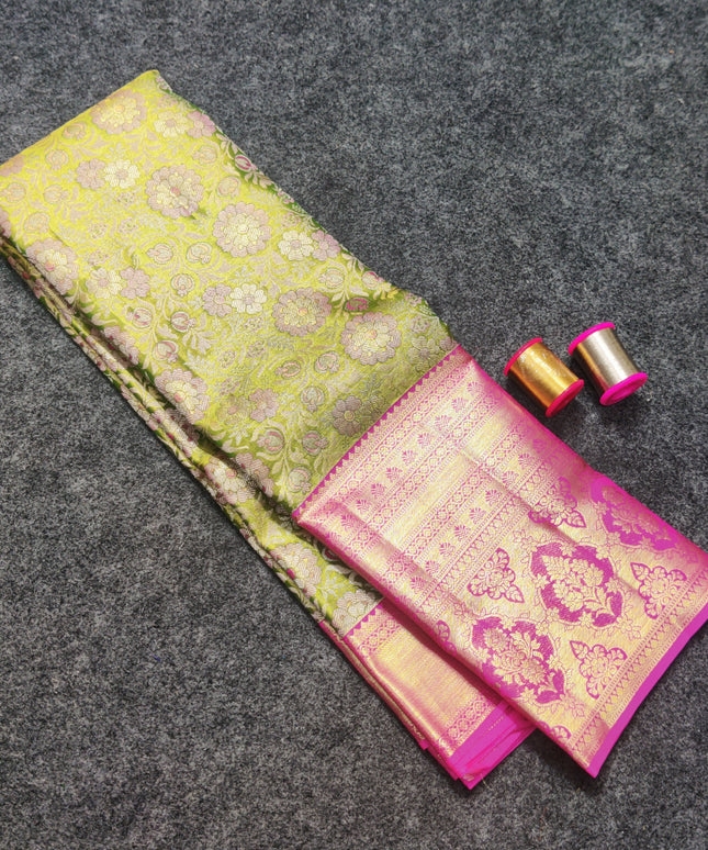 Kanchi Pattu Wedding Sarees @50% Off -KMP307