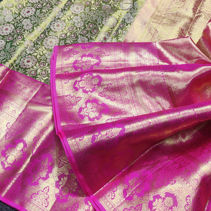 Kanchi Pattu Wedding Sarees @50% Off -KMP307