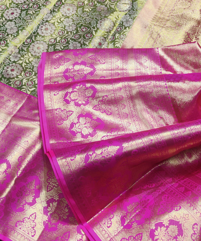 Kanchi Pattu Wedding Sarees @50% Off -KMP307