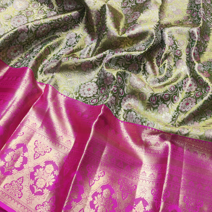 Kanchi Pattu Wedding Sarees @50% Off -KMP307