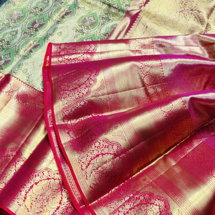 Kanchi Pattu Wedding Sarees @50% Off -KMP308