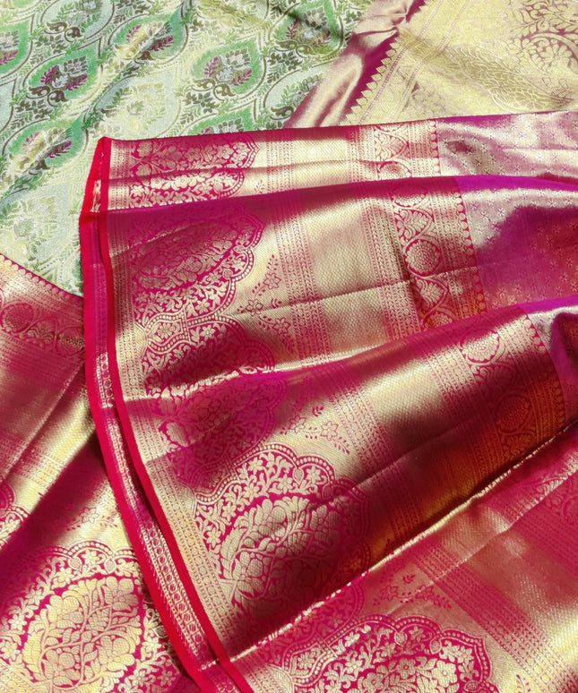 Kanchi Pattu Wedding Sarees @50% Off -KMP308