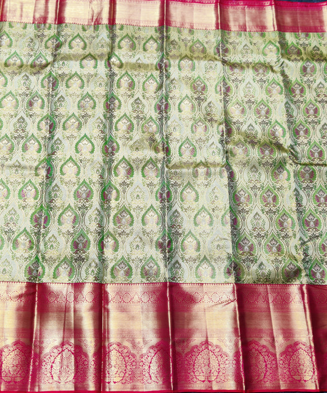 Kanchi Pattu Wedding Sarees @50% Off -KMP308