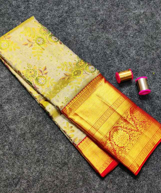 Kanchi Pattu Wedding Sarees @50% Off -KMP310