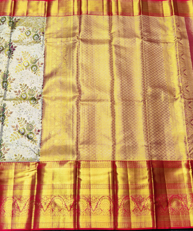 Kanchi Pattu Wedding Sarees @50% Off -KMP310